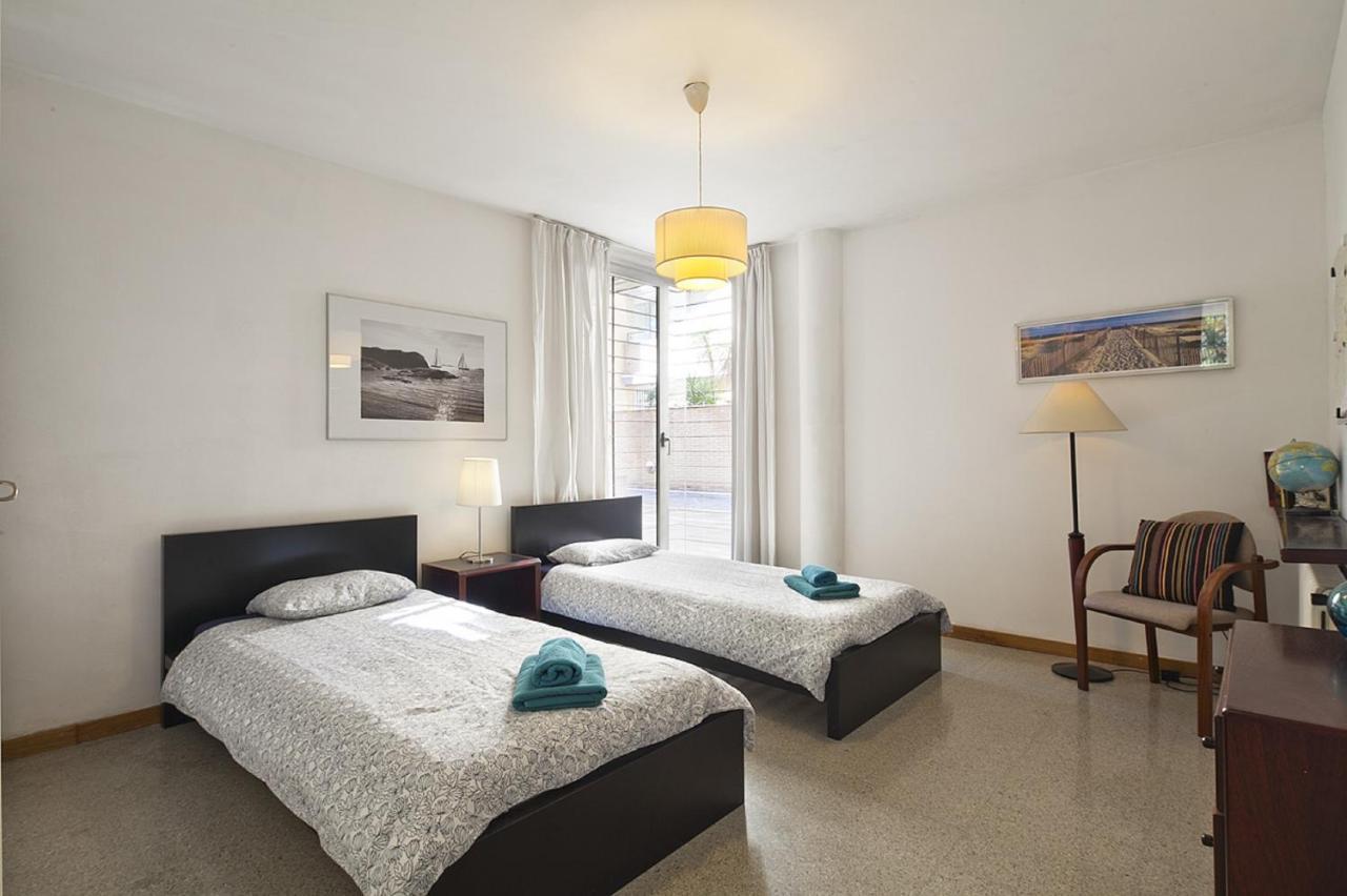 Vila Olimpica Skyline Barcelona Kamer foto