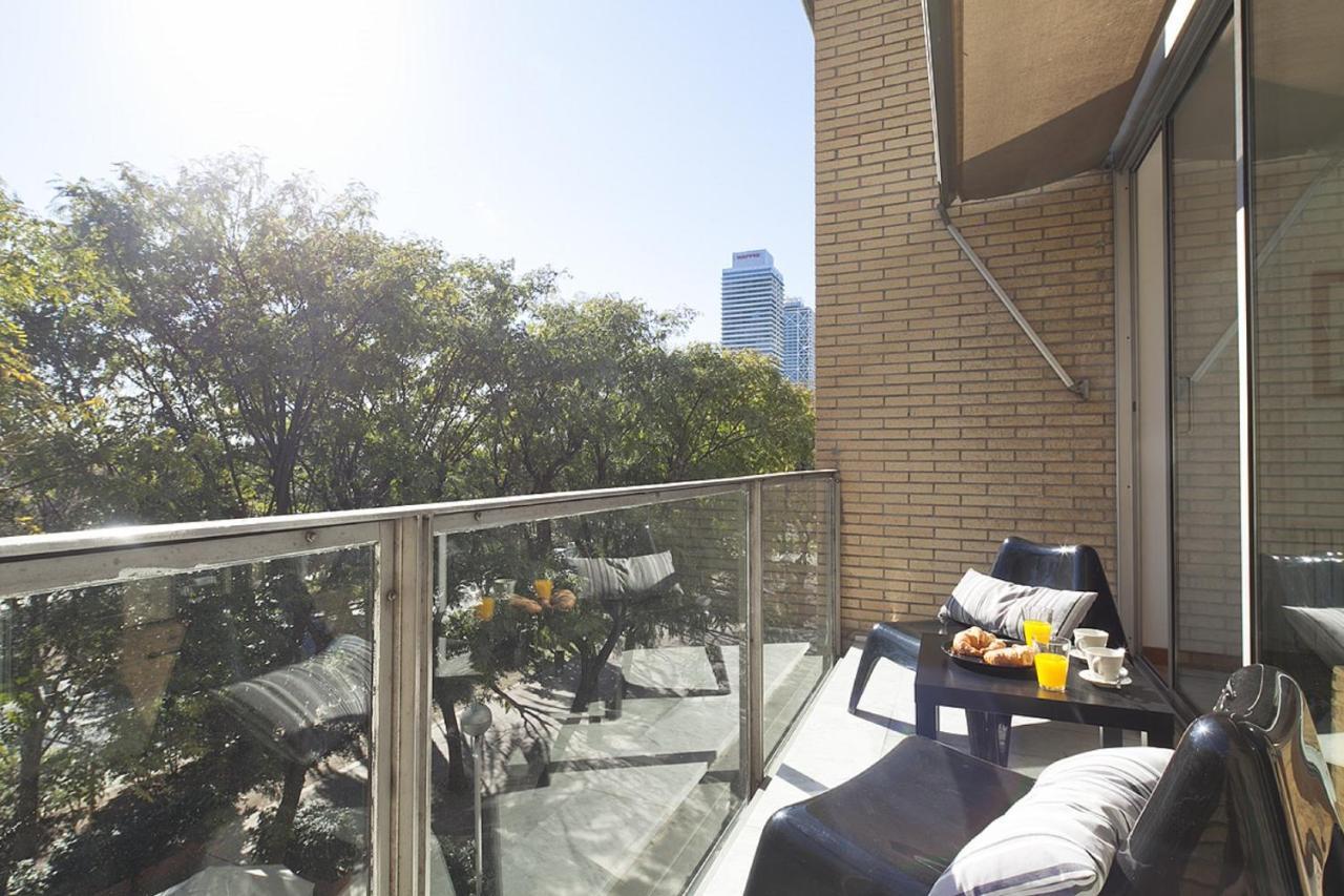 Vila Olimpica Skyline Barcelona Kamer foto